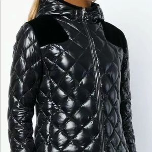 Diamond Quilt Moncler | Harle Black Jacket | Size 1 | SMALL